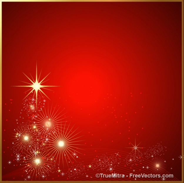 Christmas red Holiday sparkles and stars abstract background about Christmas tree Christmas and holi